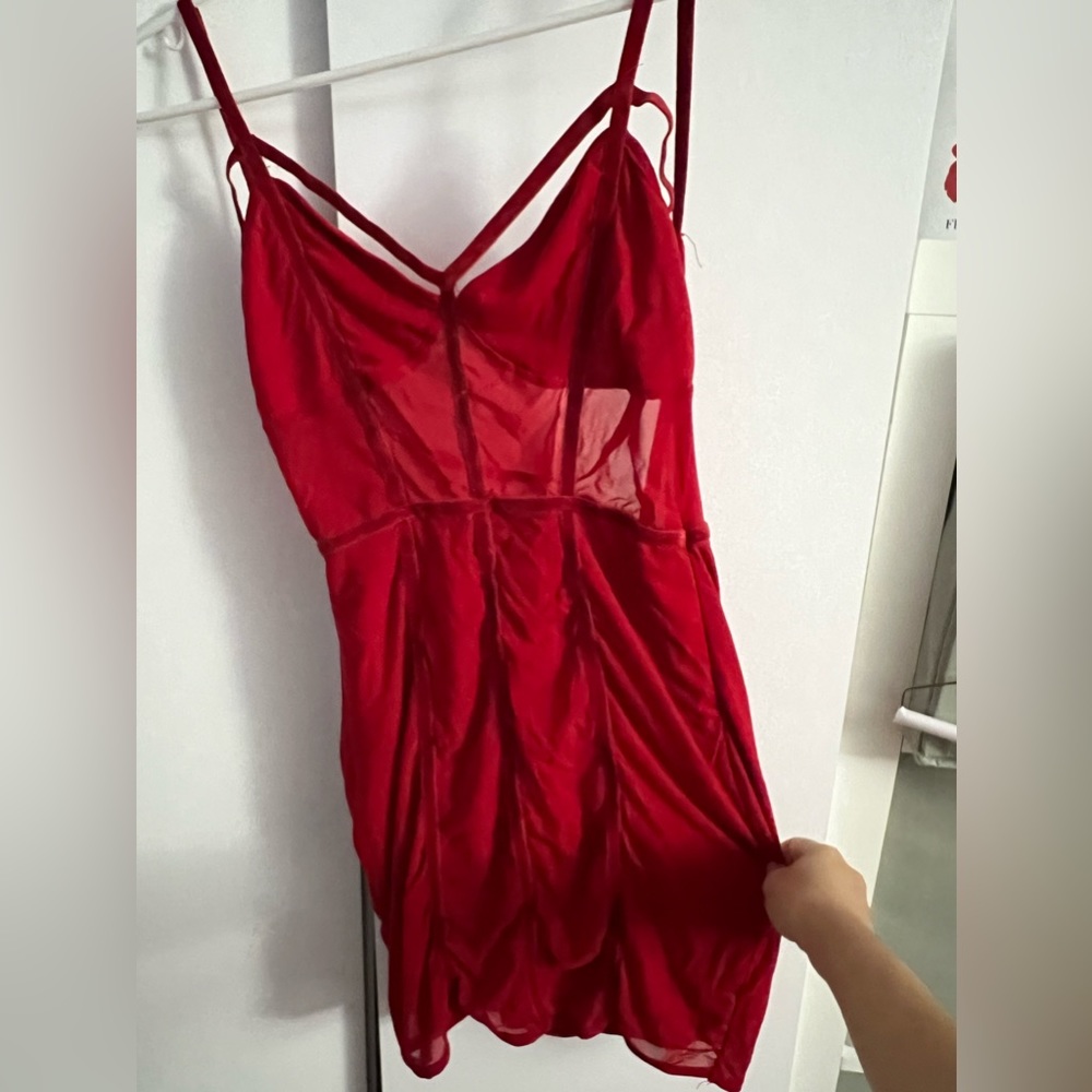 Sexy red fashion nova dress